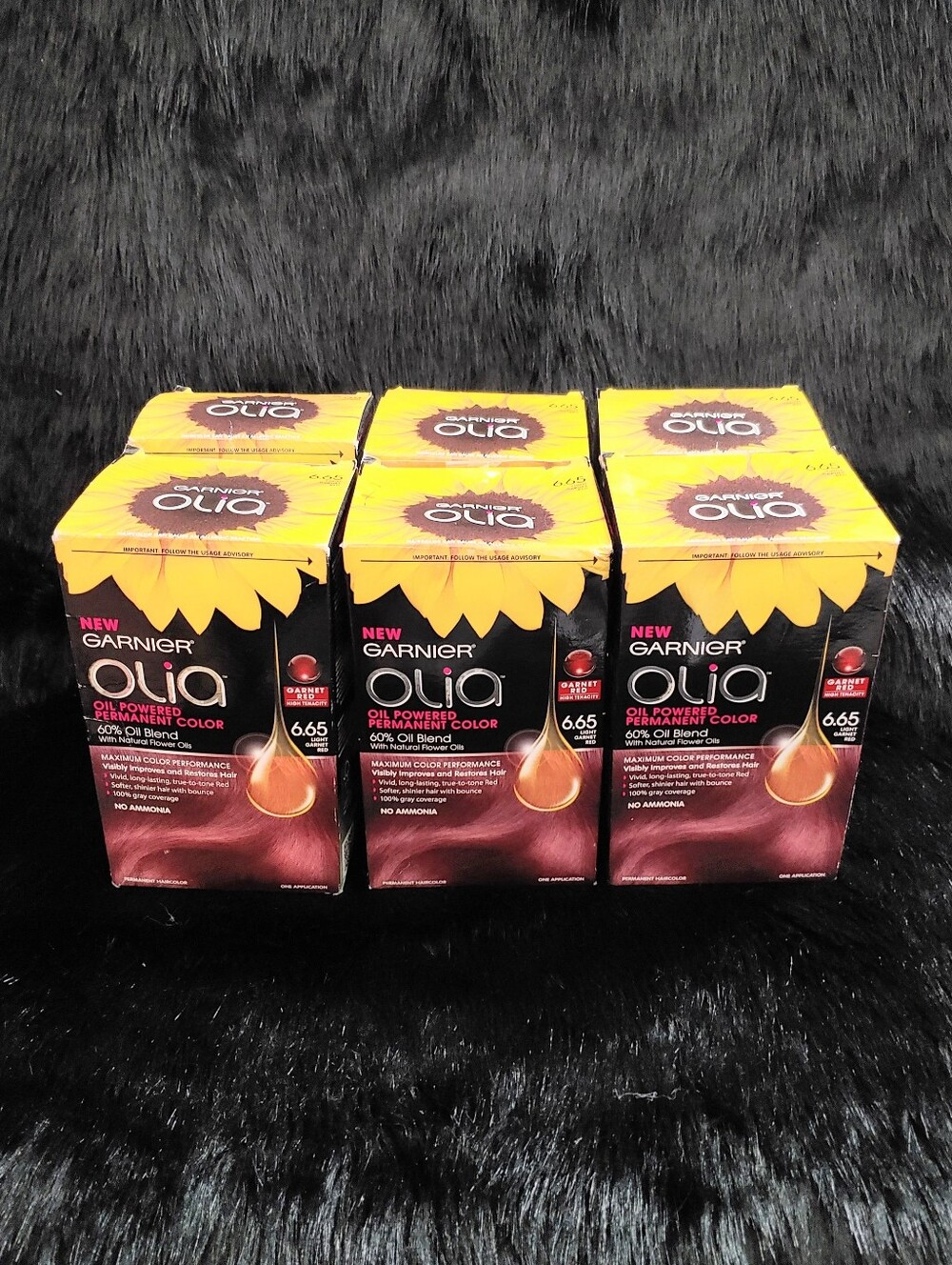 Garnier Olia Light Garnet Red Permanent Hair Color/ Dye red burgundy goth gothic